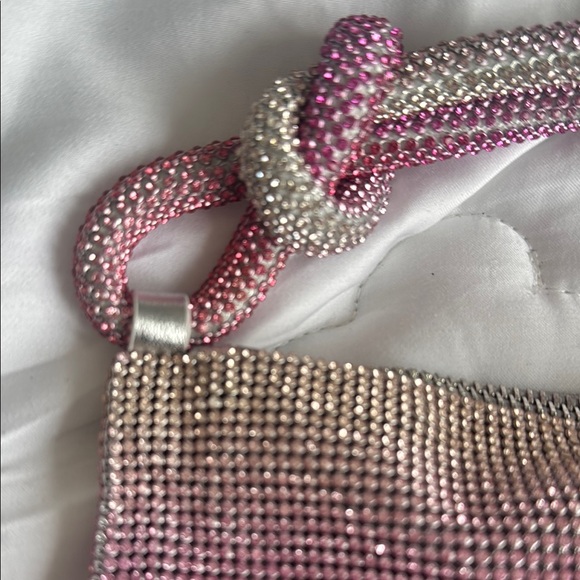 Cult Gaia Pink and Silver Beaded Bag - Picture 5 of 7